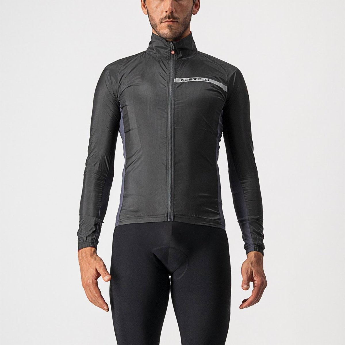 CASTELLI SQUADRA STRETCH-takki musta/harmaa