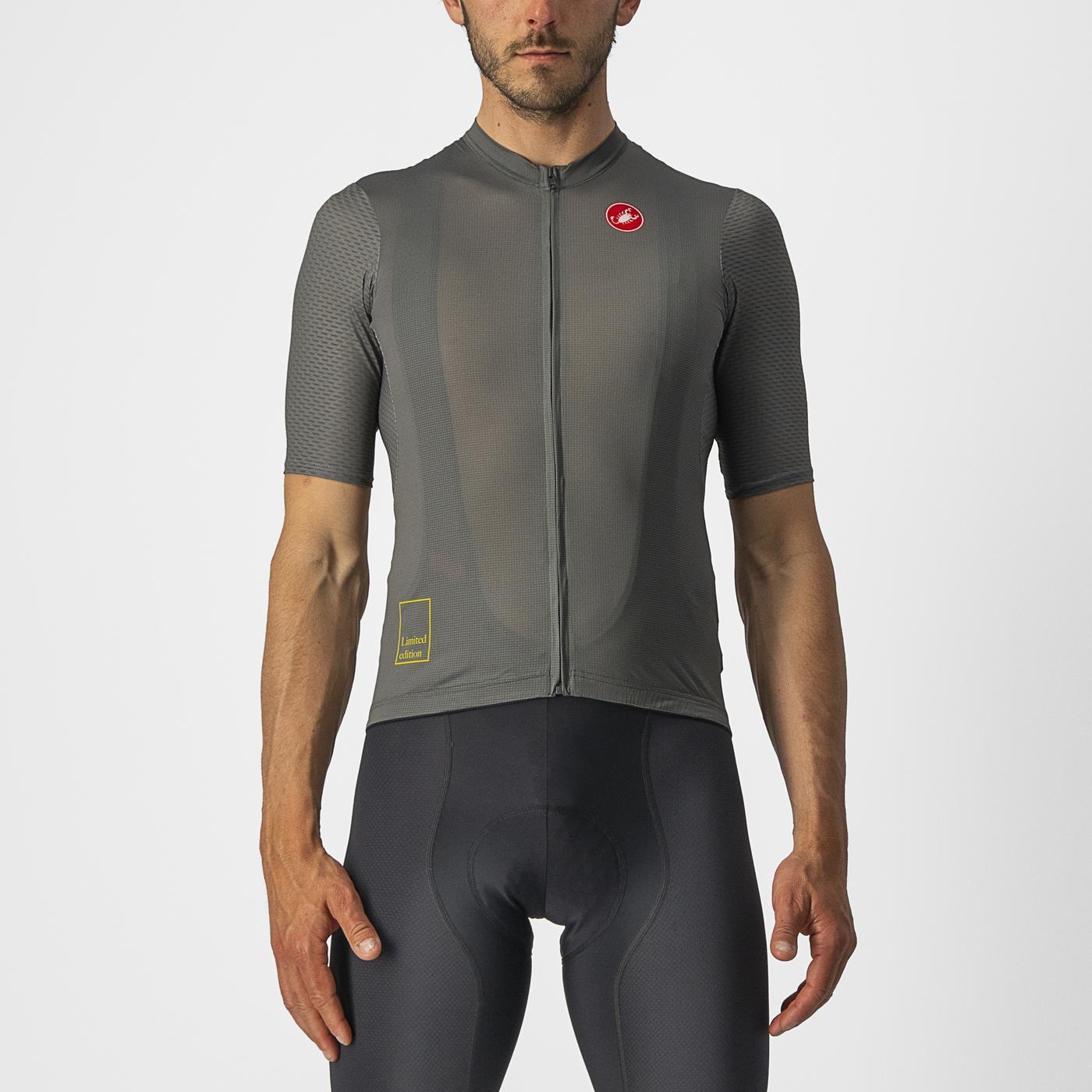 CASTELLI BREATHE ATTACK lyhythihainen trikoo harmaa/vihreä