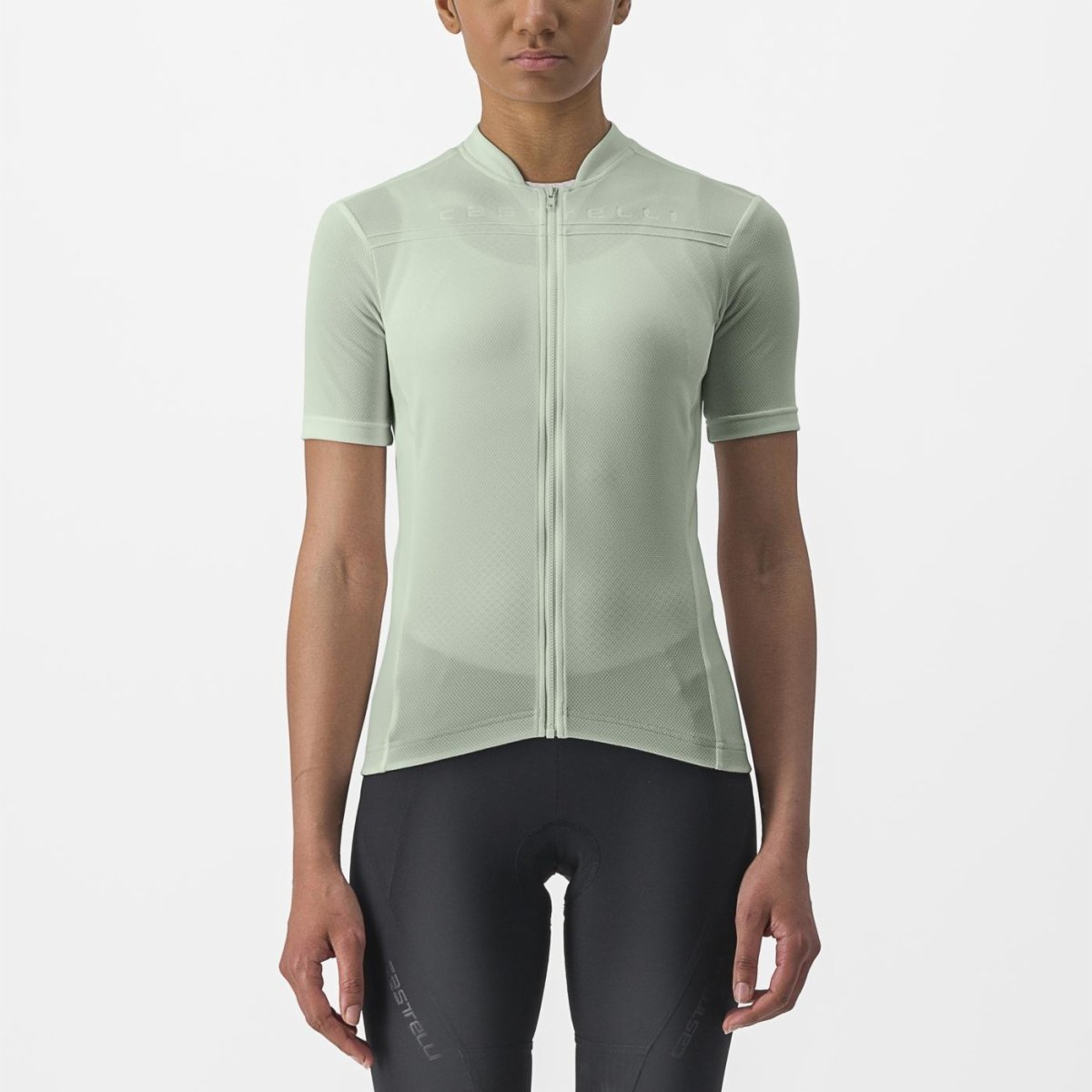 Naisten CASTELLI ANIMA 4 lyhythihainen Jersey vihreä