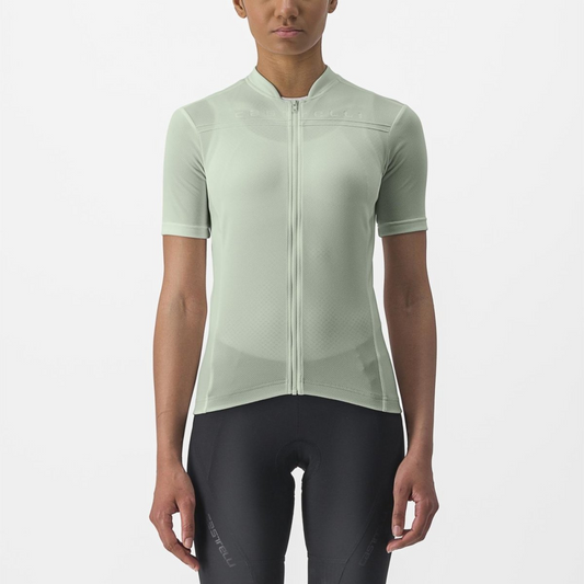 CASTELLI ANIMA 4 Naisten lyhythihainen Jersey vihreä