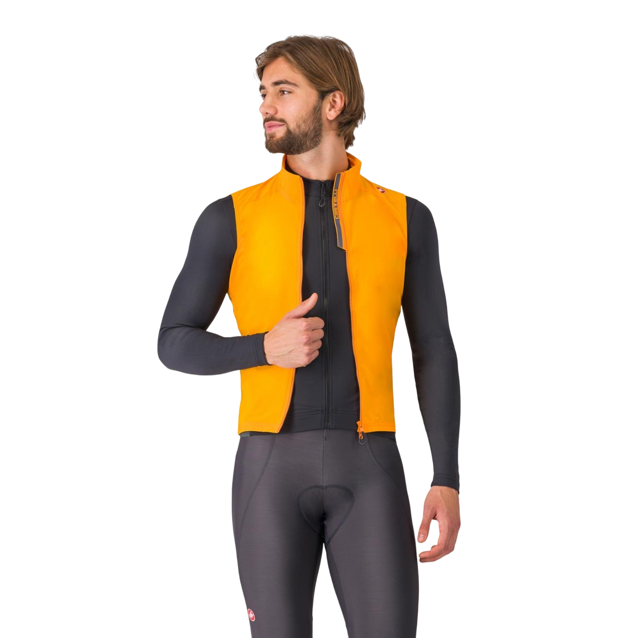 CASTELLI ESPRESSO oranssi hihaton takki
