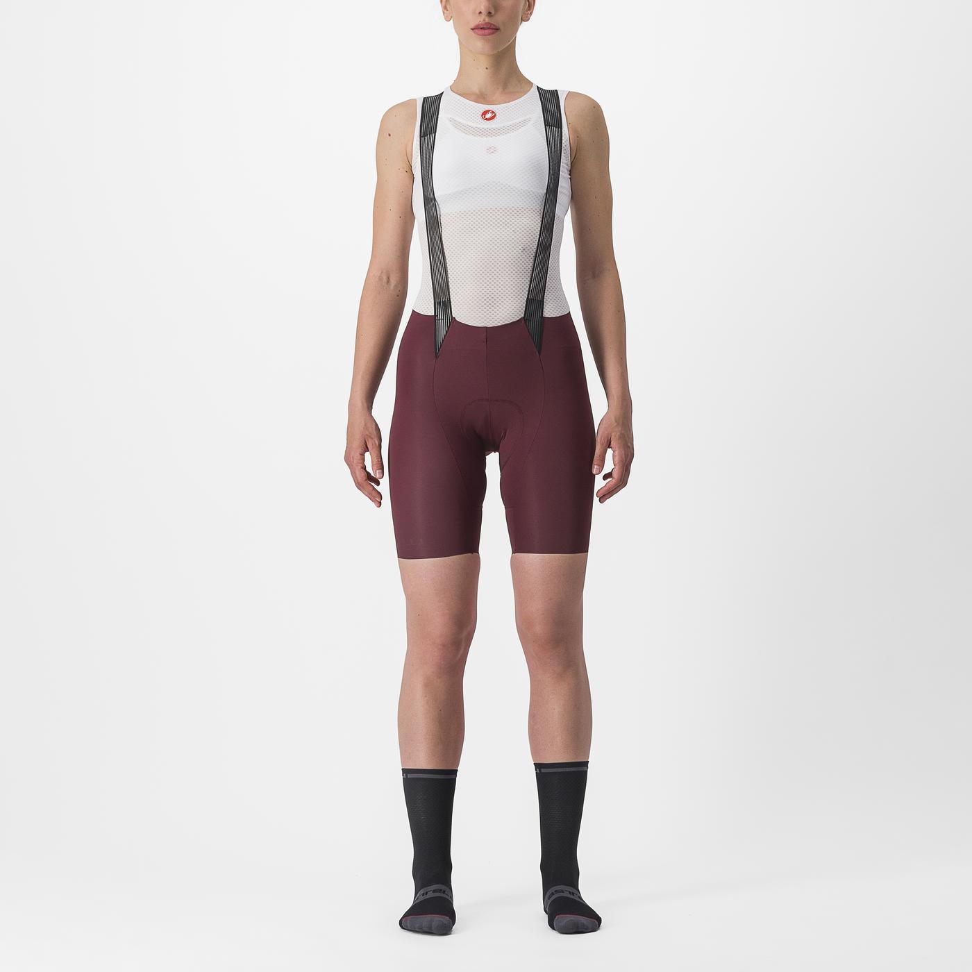 CASTELLI FREE AERO RC W Bib Tight naisten Bordeaux