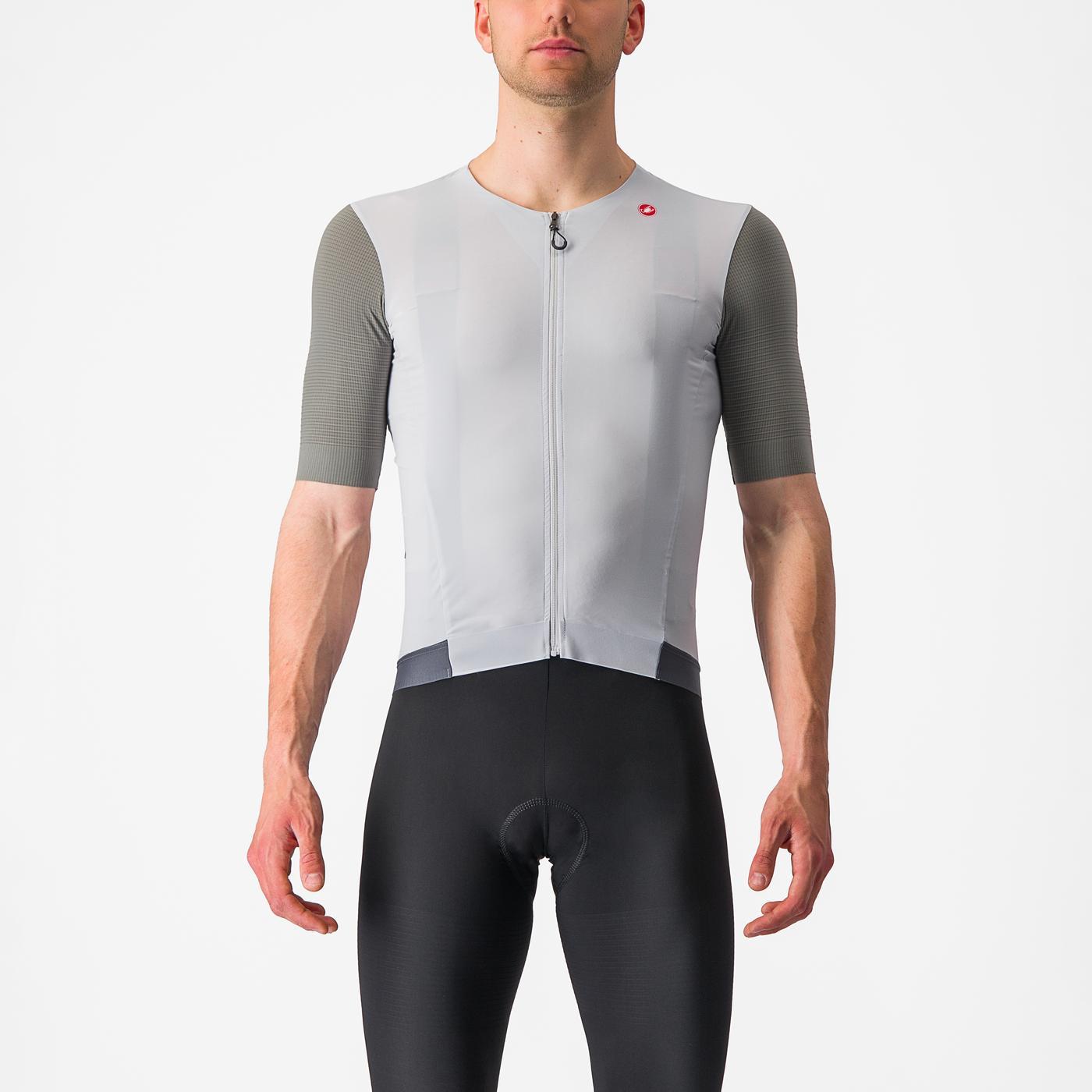 CASTELLI PREMIO lyhythihainen trikoo Valkoinen/harmaa