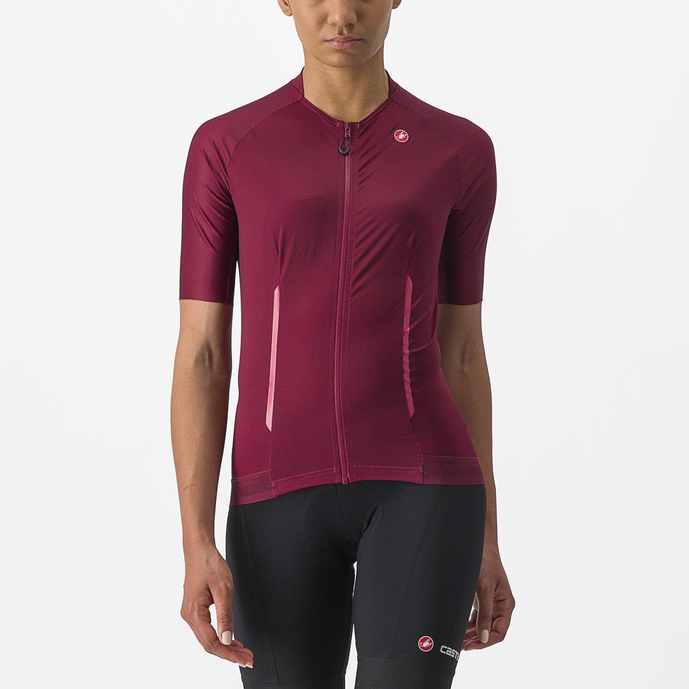 CASTELLI ENDURANCE W Naisten lyhythihainen Jersey Bordeaux