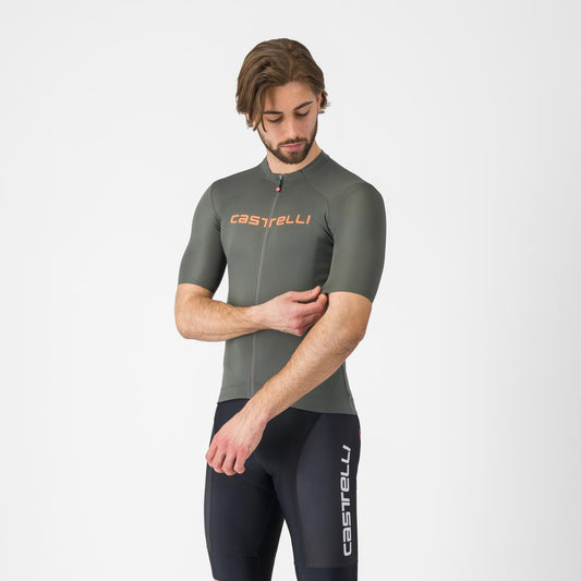 CASTELLI PROLOGO LITE lyhythihainen trikoo harmaa/oranssi