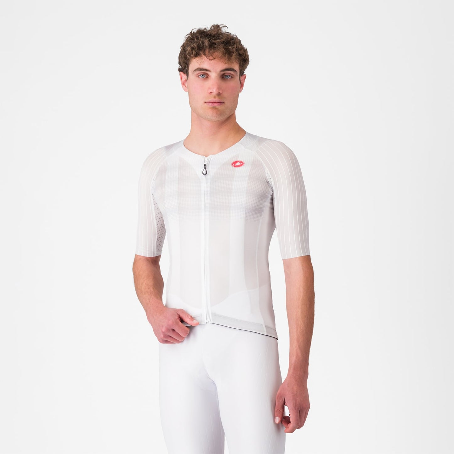 CASTELLI AERO RACE 8S lyhythihainen trikoo valkoinen