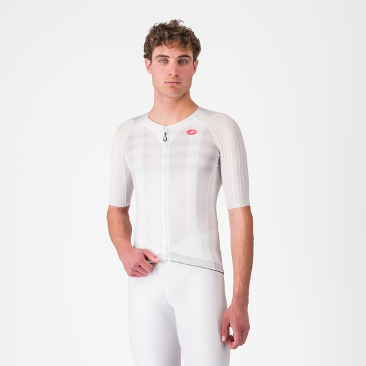 CASTELLI AERO RACE 8S lyhythihainen trikoo valkoinen