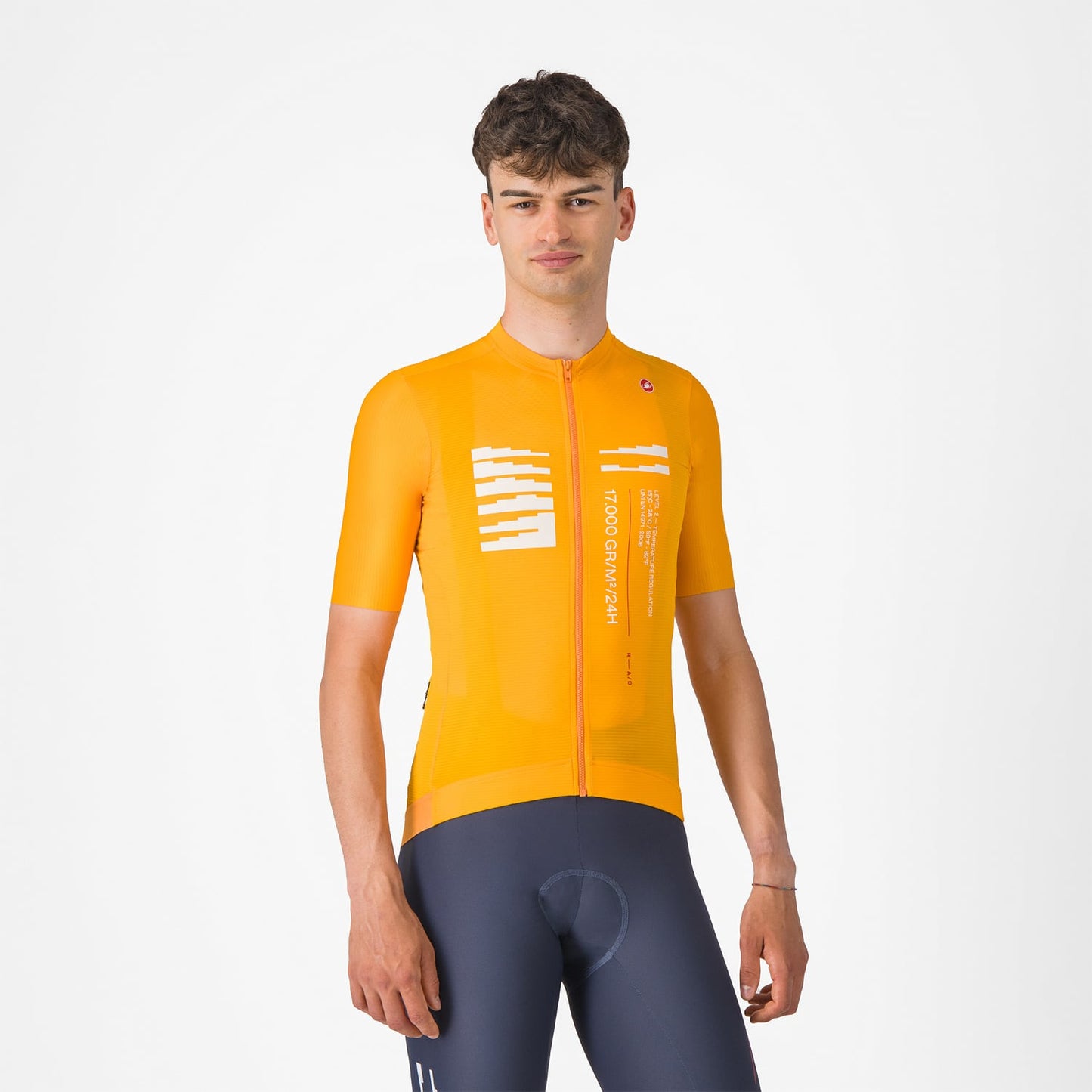 CASTELLI ESPRESSO R--A/D lyhythihainen trikoo oranssi väri