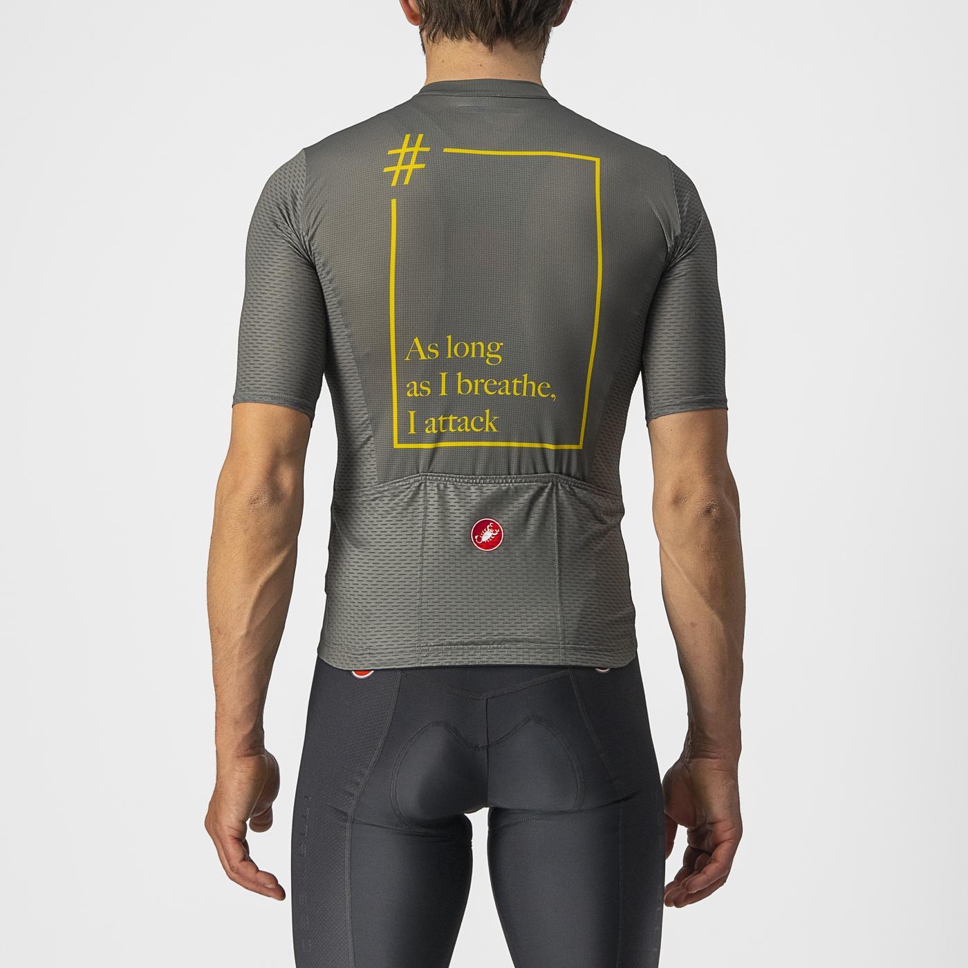 CASTELLI BREATHE ATTACK lyhythihainen trikoo harmaa/vihreä