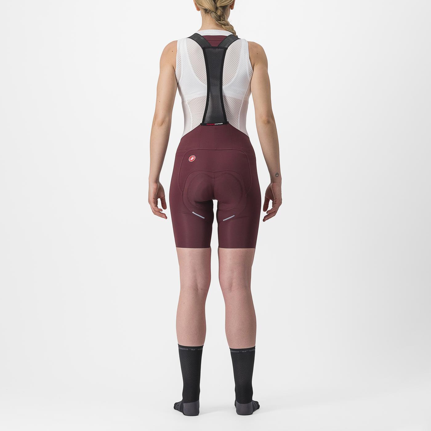 CASTELLI FREE AERO RC W Bib Tight naisten Bordeaux