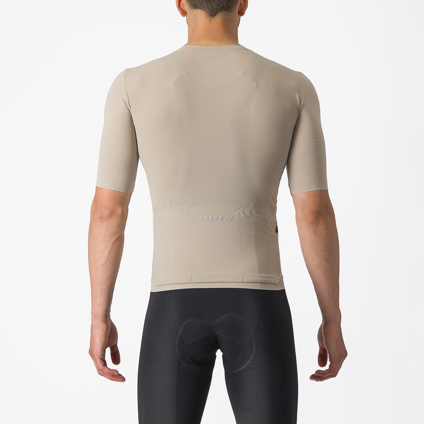 CASTELLI PREMIO lyhythihainen beige trikoo