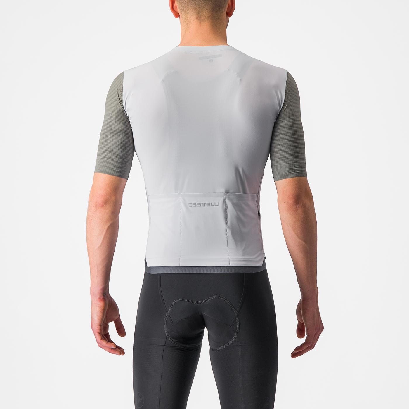 CASTELLI PREMIO lyhythihainen trikoo Valkoinen/harmaa