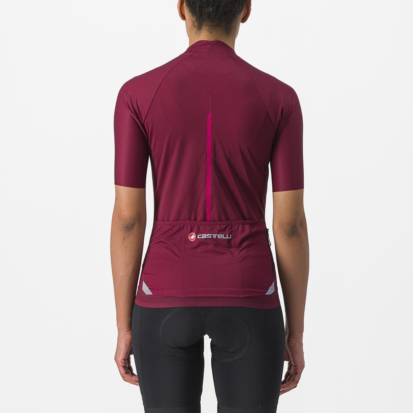 CASTELLI ENDURANCE W Naisten lyhythihainen Jersey Bordeaux