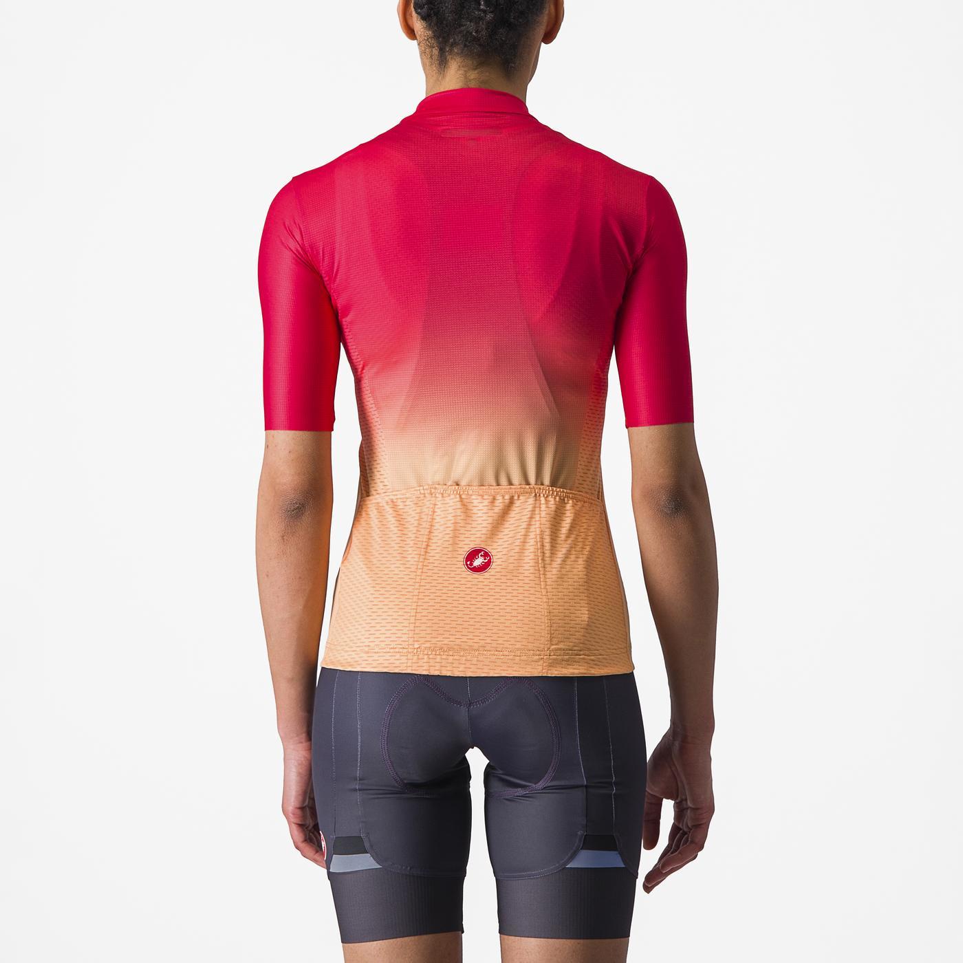 CASTELLI SALITA Naisten lyhythihainen Jersey vaaleanpunainen/oranssi