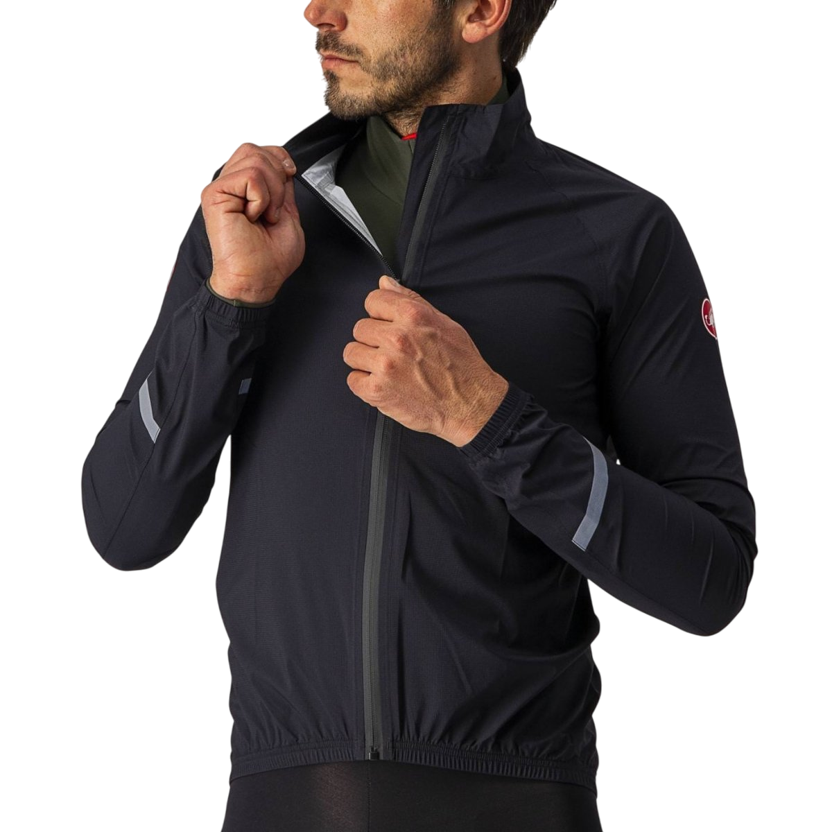 CASTELLI EMERGENCY 2 RAIN Jacket Musta