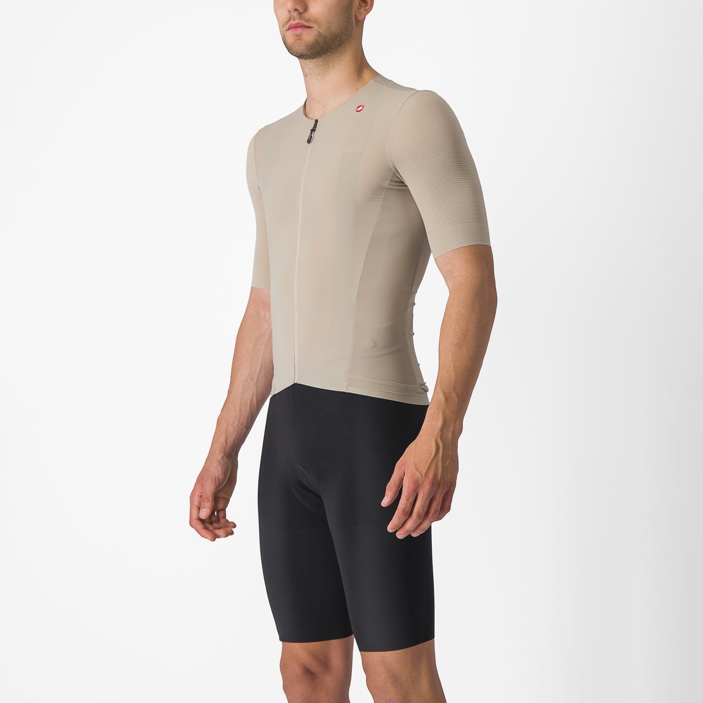 CASTELLI PREMIO lyhythihainen beige trikoo