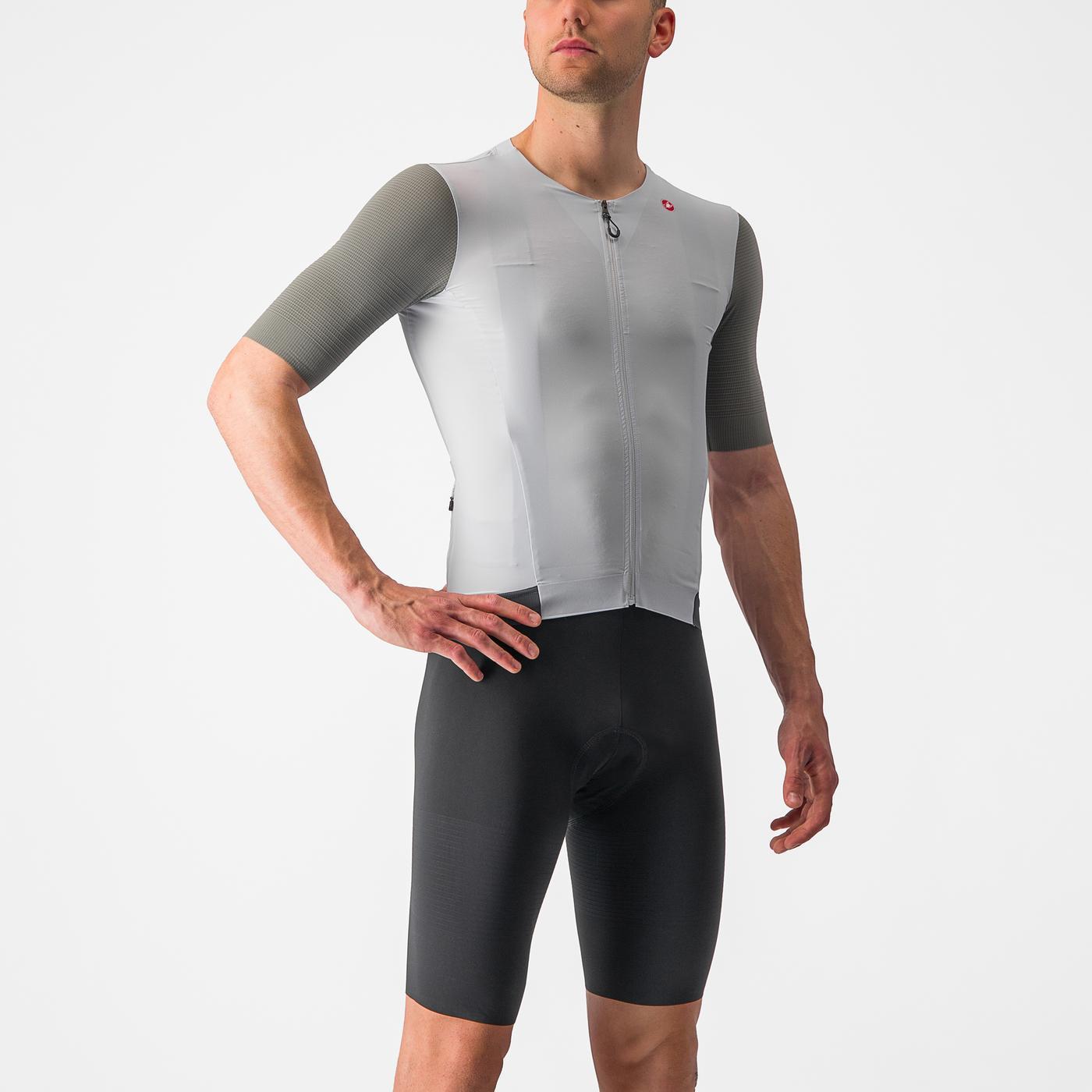 CASTELLI PREMIO lyhythihainen trikoo Valkoinen/harmaa
