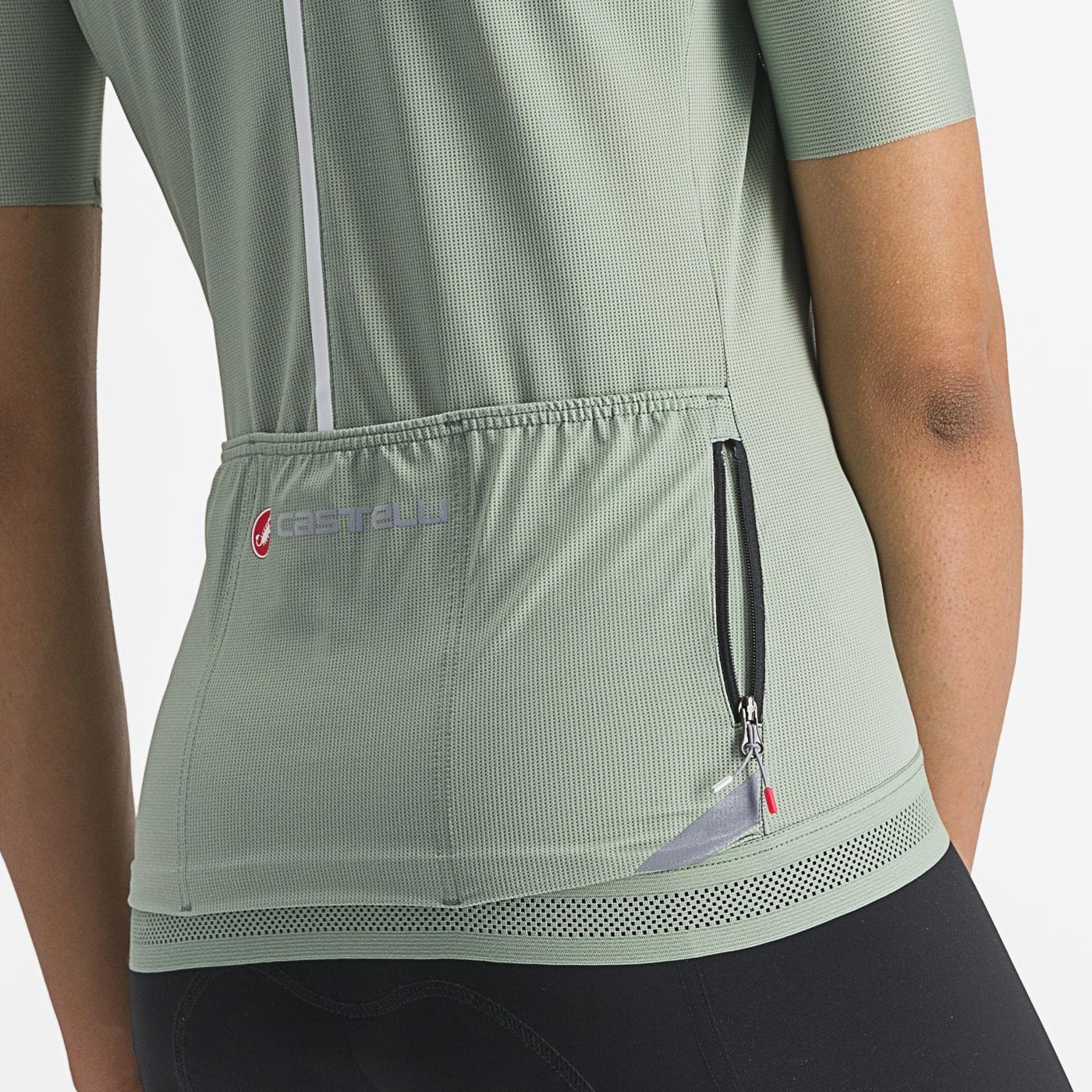 CASTELLI ENDURANCE W Naisten lyhythihainen Jersey vihreä