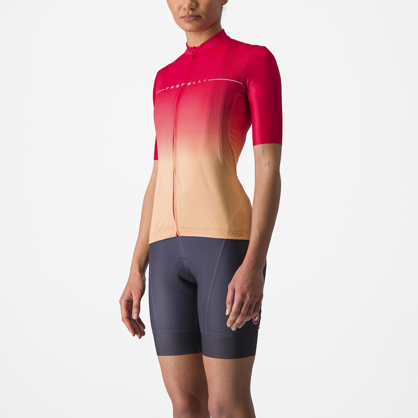 CASTELLI SALITA Naisten lyhythihainen Jersey vaaleanpunainen/oranssi