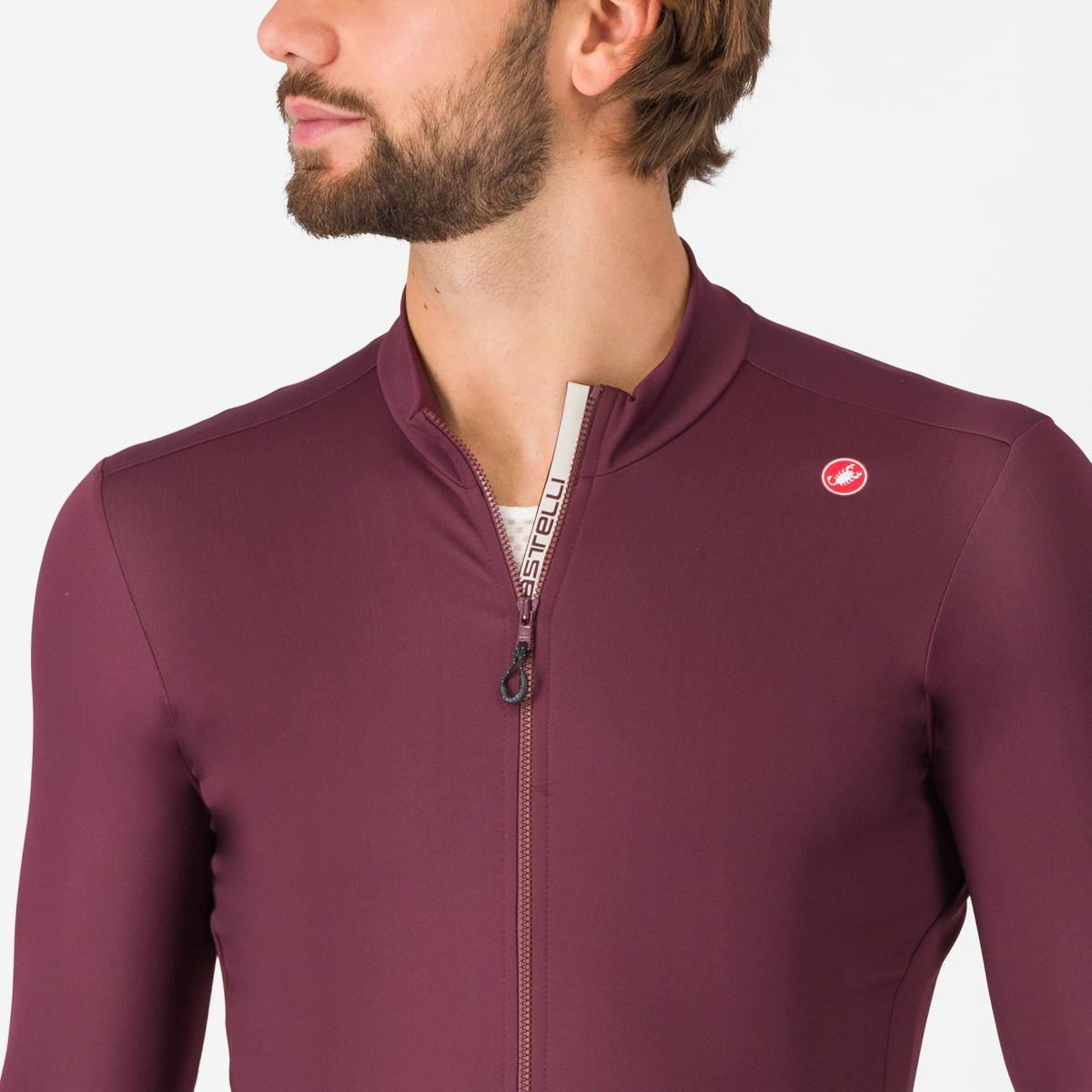 CASTELLI ESPRESSO THERMAL pitkähihainen Jersey Bordeaux