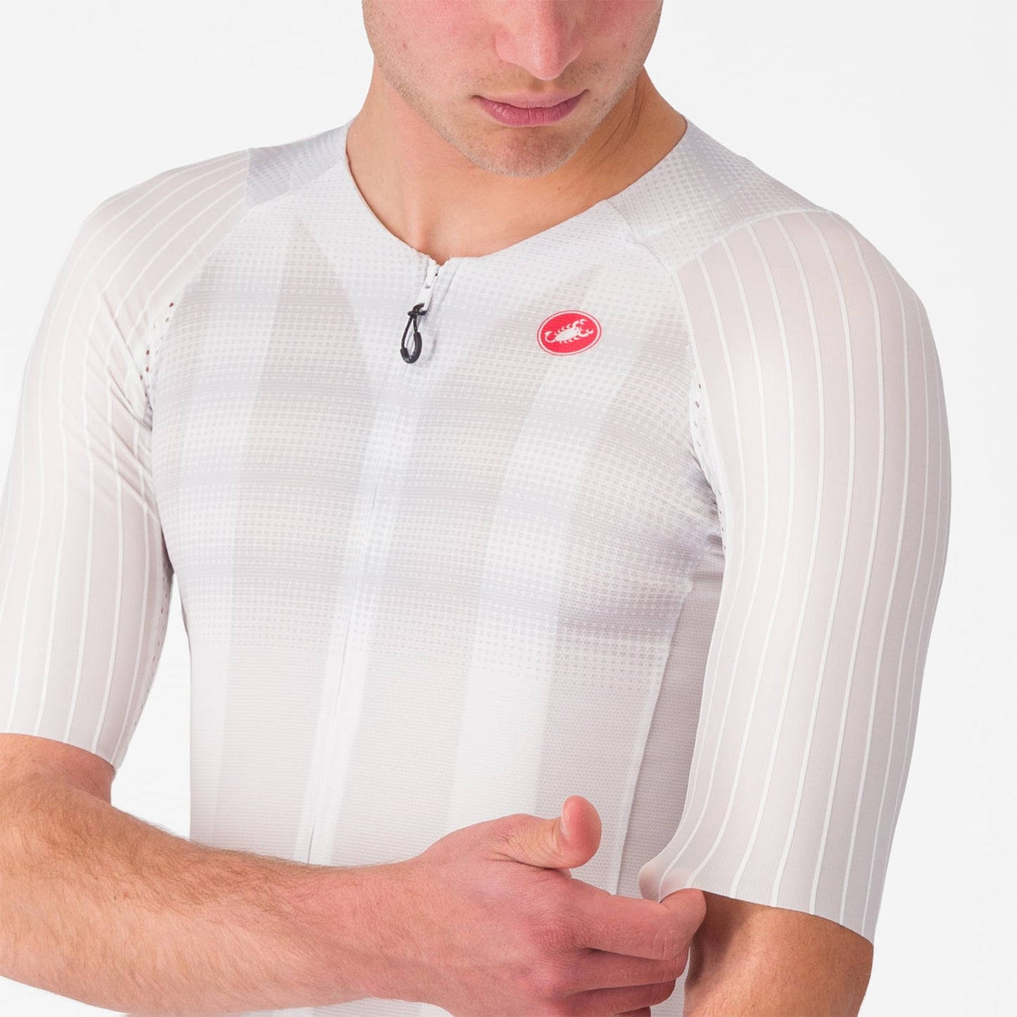 CASTELLI AERO RACE 8S lyhythihainen trikoo valkoinen