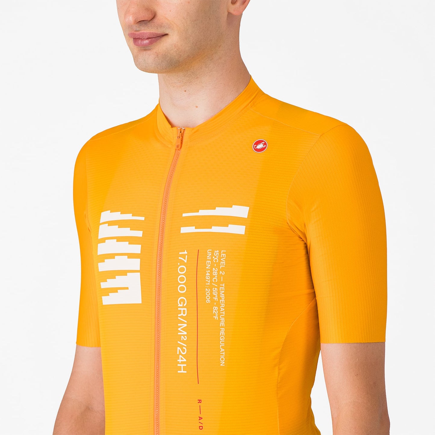 CASTELLI ESPRESSO R--A/D lyhythihainen trikoo oranssi väri