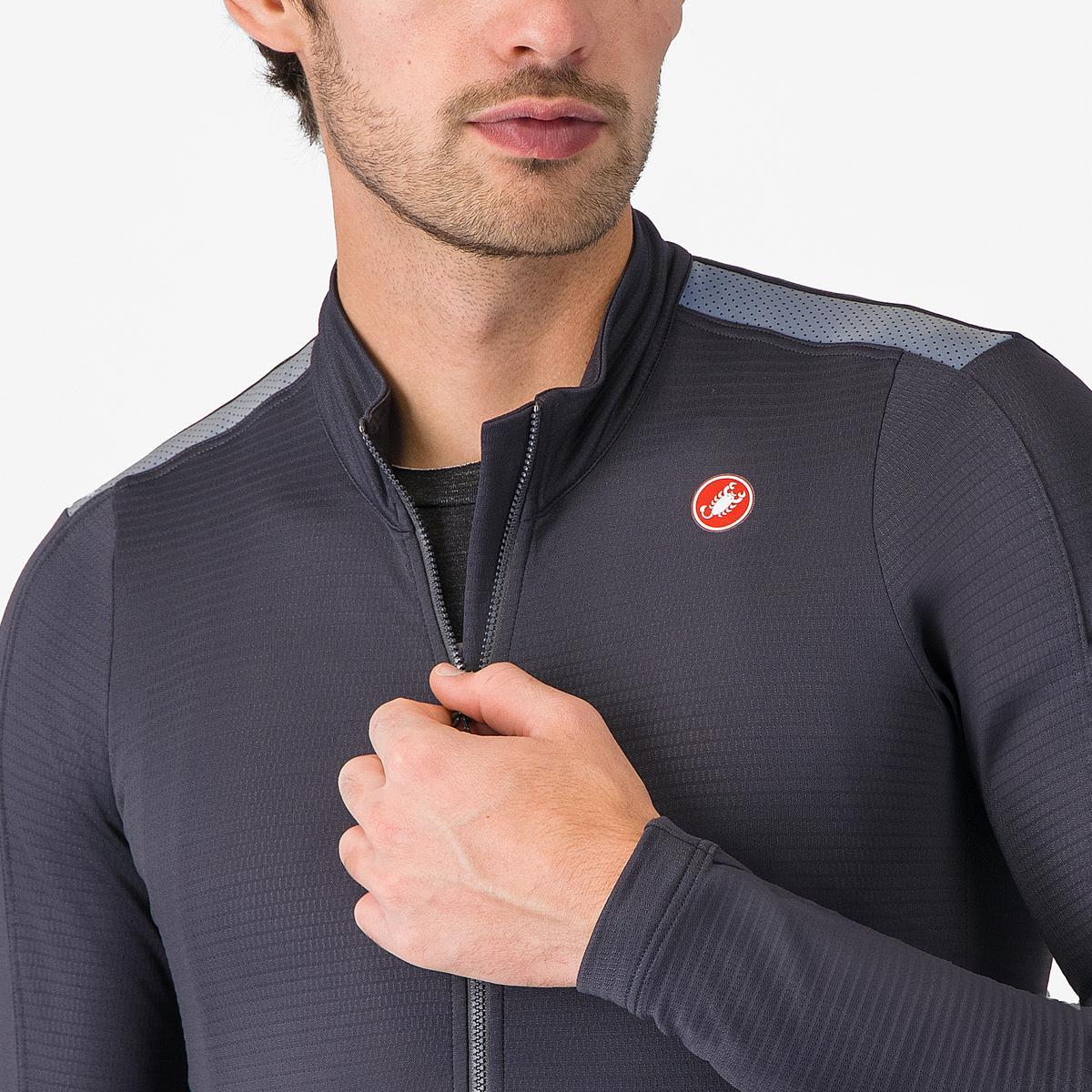CASTELLI PURO 4 pitkähihainen Jersey harmaa