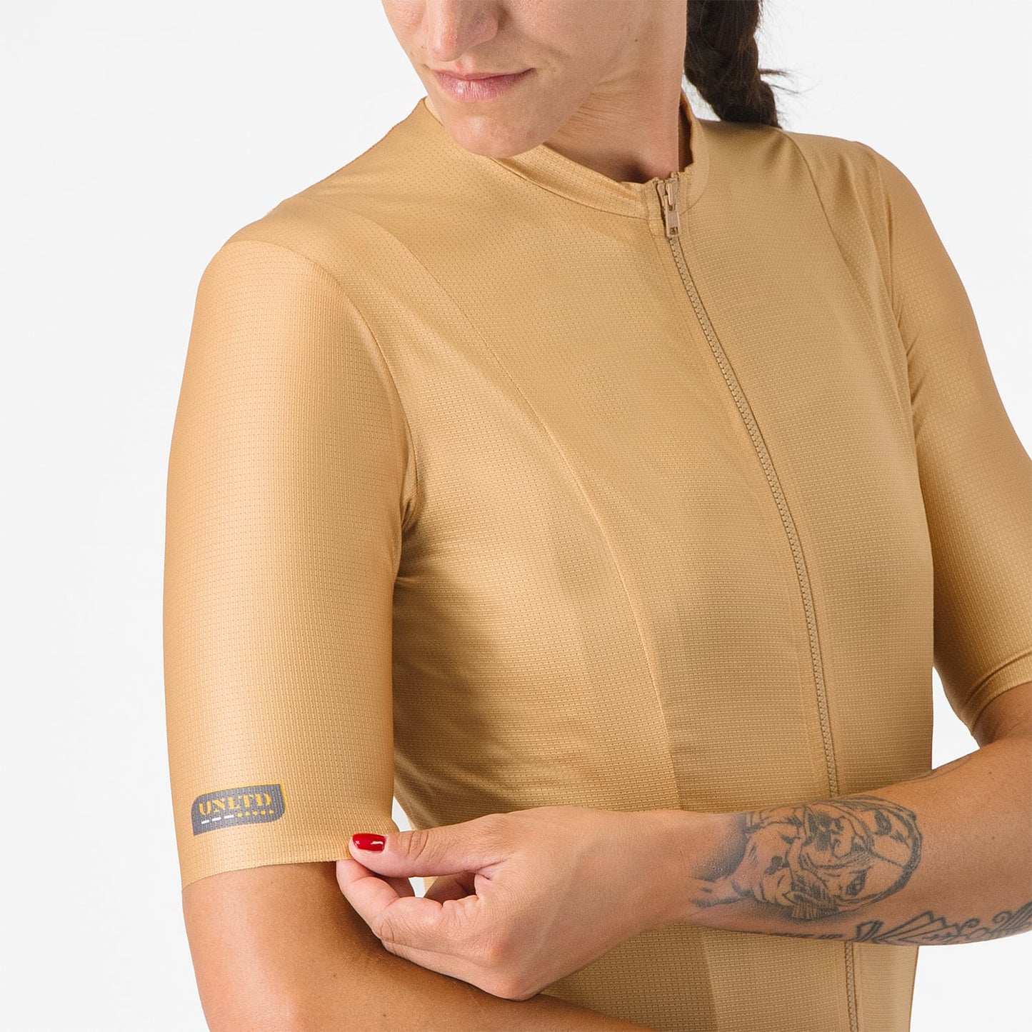 CASTELLI UNLIMITED Naisten lyhythihainen Jersey ruskea