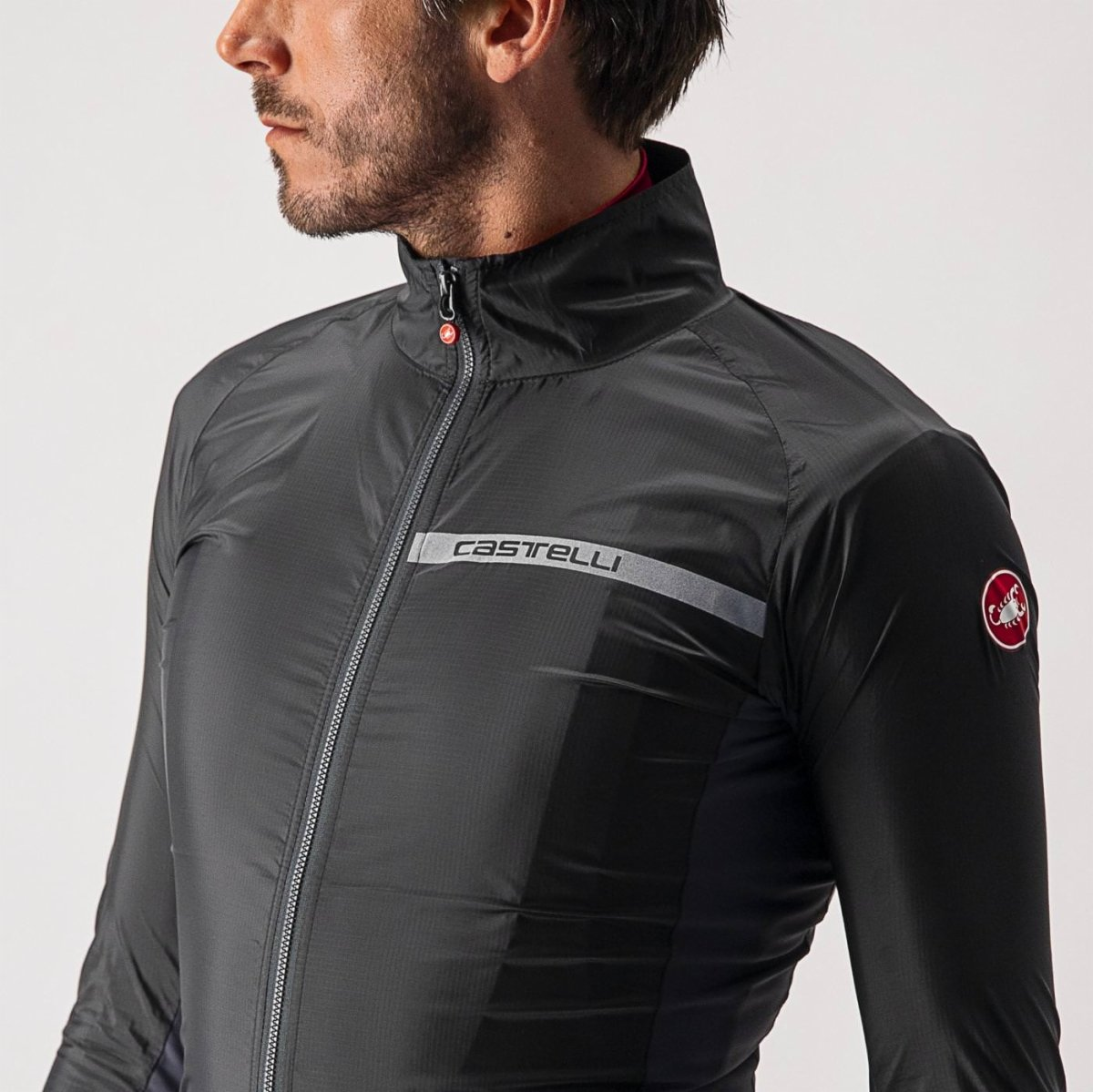 CASTELLI SQUADRA STRETCH-takki musta/harmaa