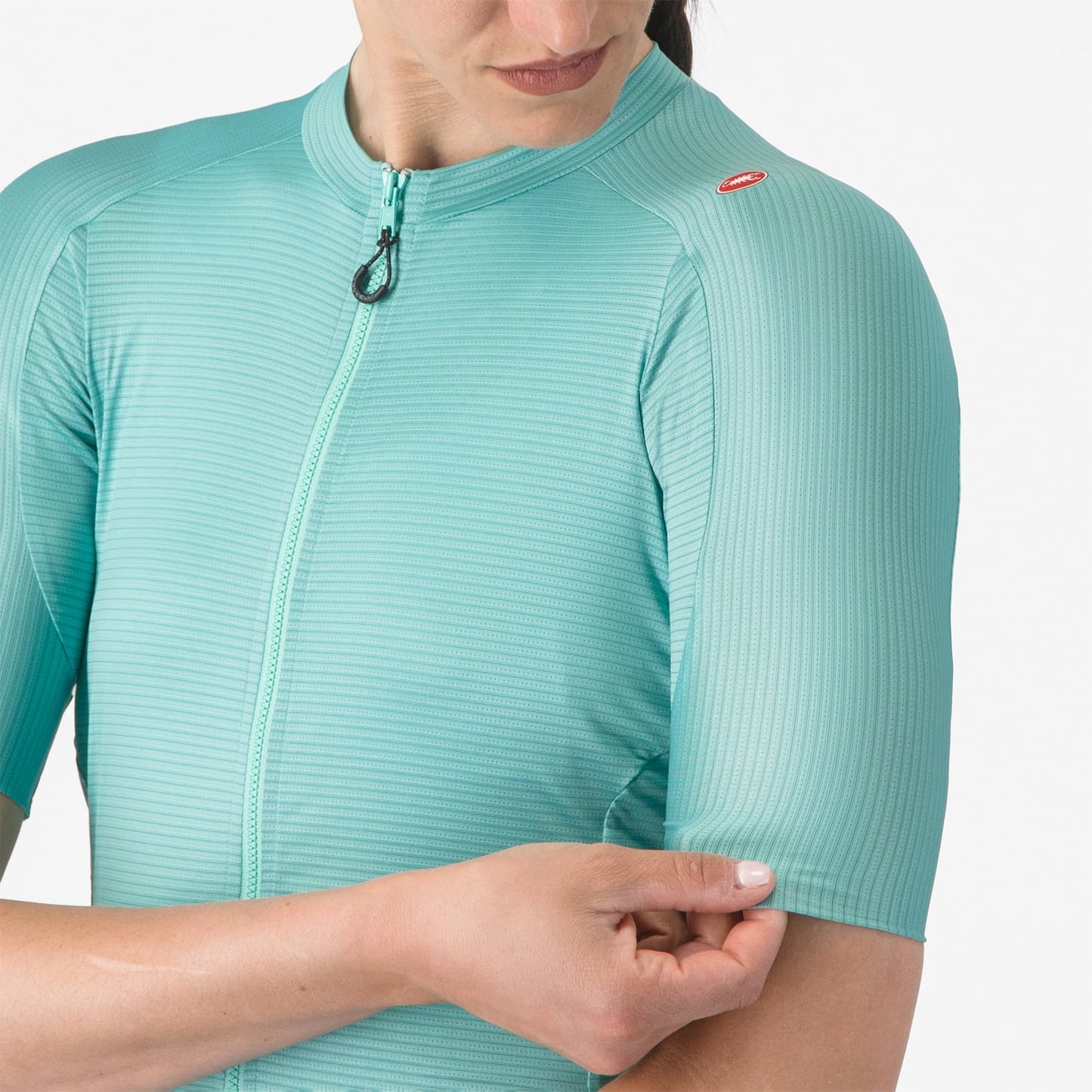 CASTELLI ESPRESSO Naisten lyhythihainen Jersey turkoosi