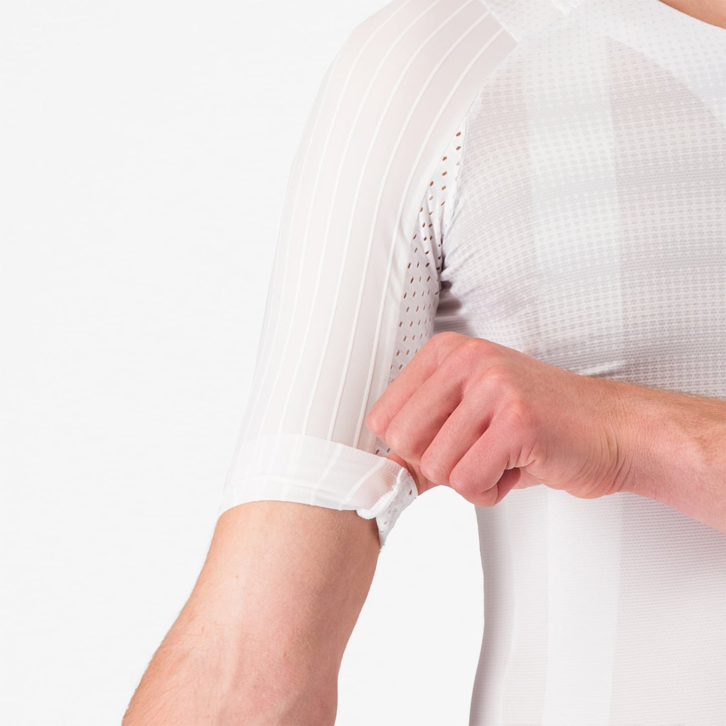 CASTELLI AERO RACE 8S lyhythihainen trikoo valkoinen