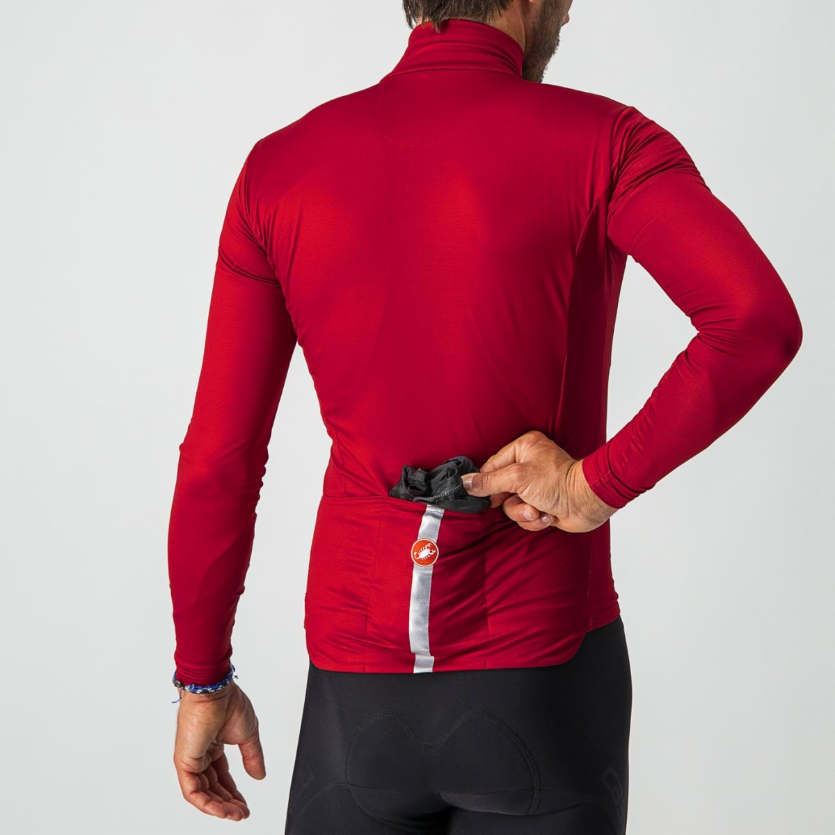 CASTELLI SQUADRA STRETCH-takki musta/harmaa
