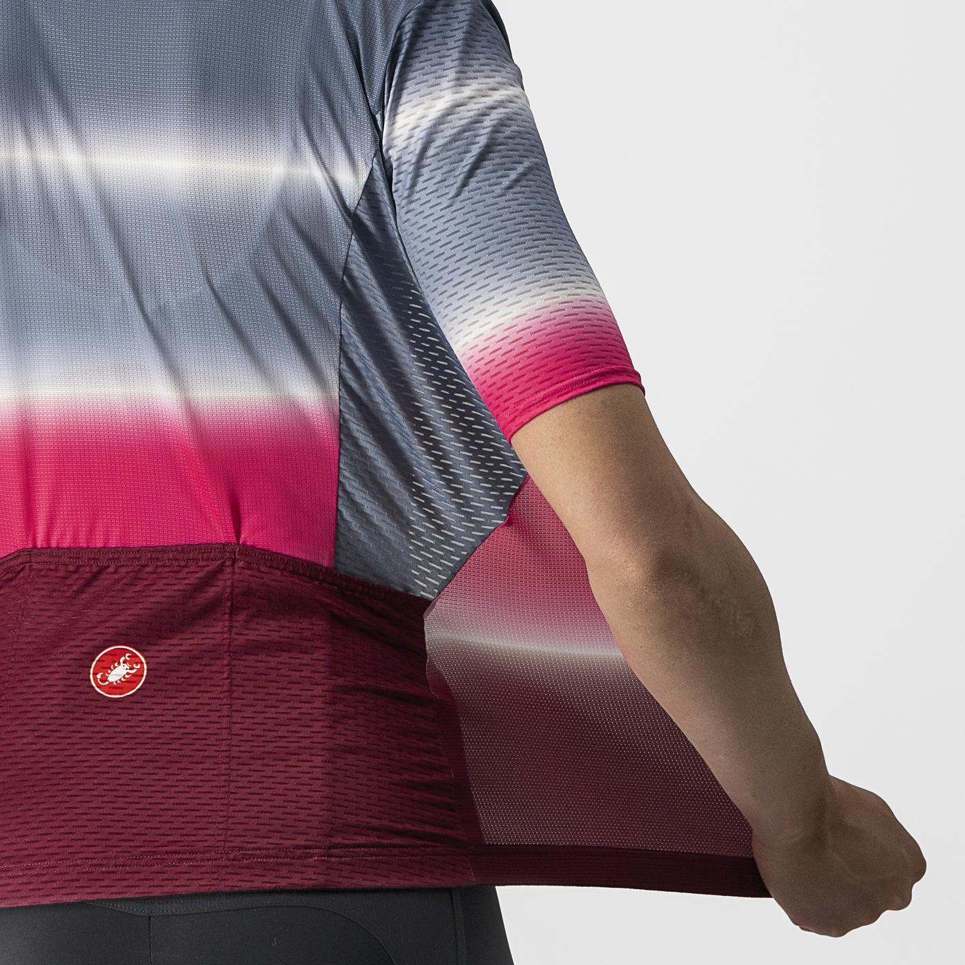 CASTELLI DOLCE Naisten lyhythihainen trikoo Sininen/Bordeaux