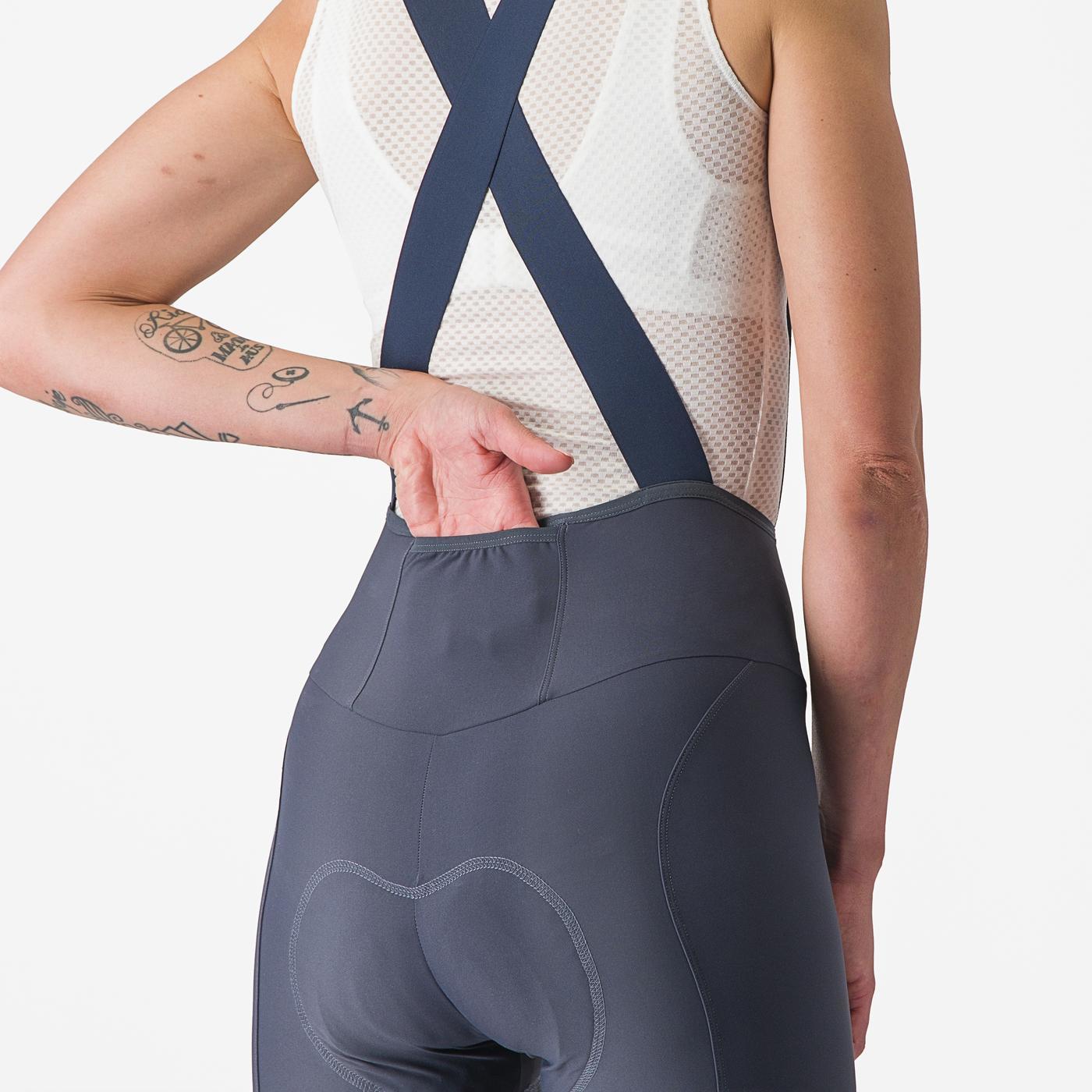 Naisten CASTELLI ESPRESSO W DT Sininen Bib Tight -vyötärötakki