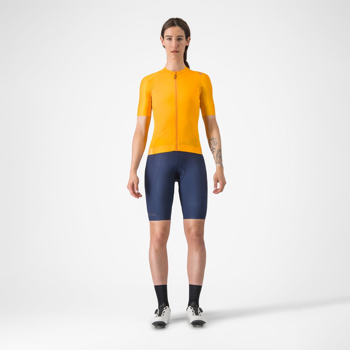CASTELLI ESPRESSO Naisten lyhythihainen trikoo Oranssi