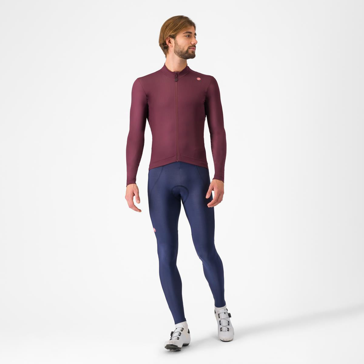 CASTELLI ESPRESSO THERMAL pitkähihainen Jersey Bordeaux