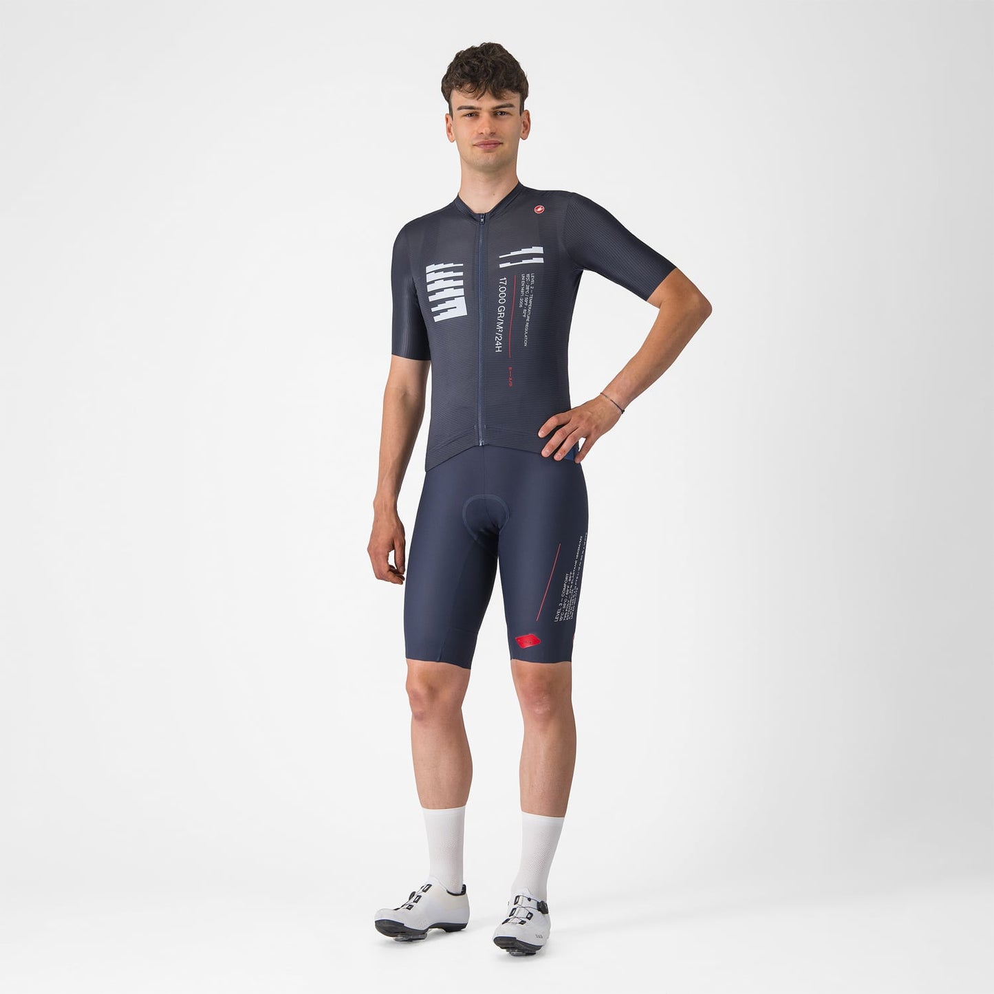 CASTELLI ESPRESSO R--A/D lyhythihainen trikoo Sininen