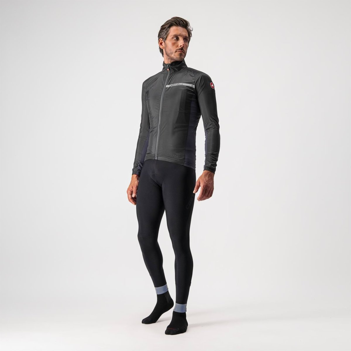 CASTELLI SQUADRA STRETCH-takki musta/harmaa