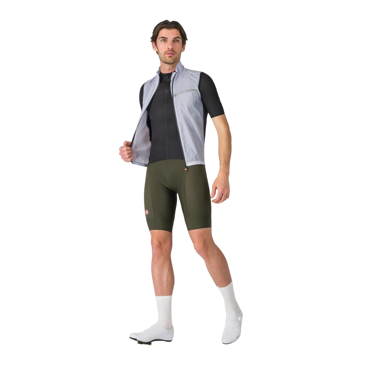 CASTELLI SQUADRA STRETCH hihaton takki Harmaa