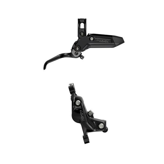 Pari SRAM LEVEL SILVER STEALTH 4-mäntäisiä jarruja Musta