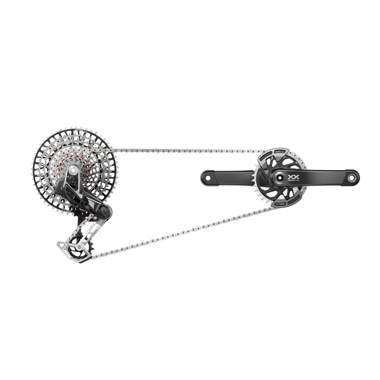 SRAM XX EAGLE T-TYPE AXS Q174 DUB WIDE 32-hampainen paketti 2-Guards 10/52