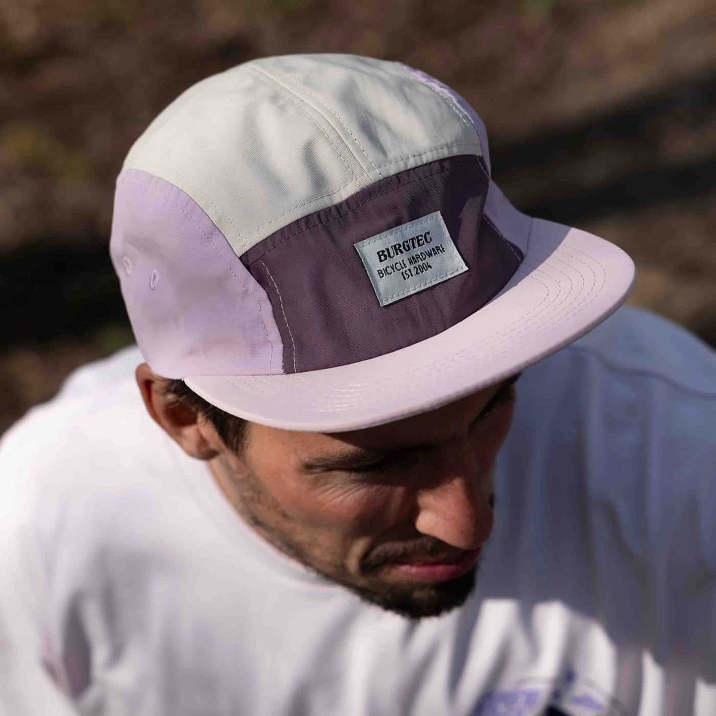 BURGTEC COURIER FIVE PANEL Cap Lemonade vaaleanpunainen