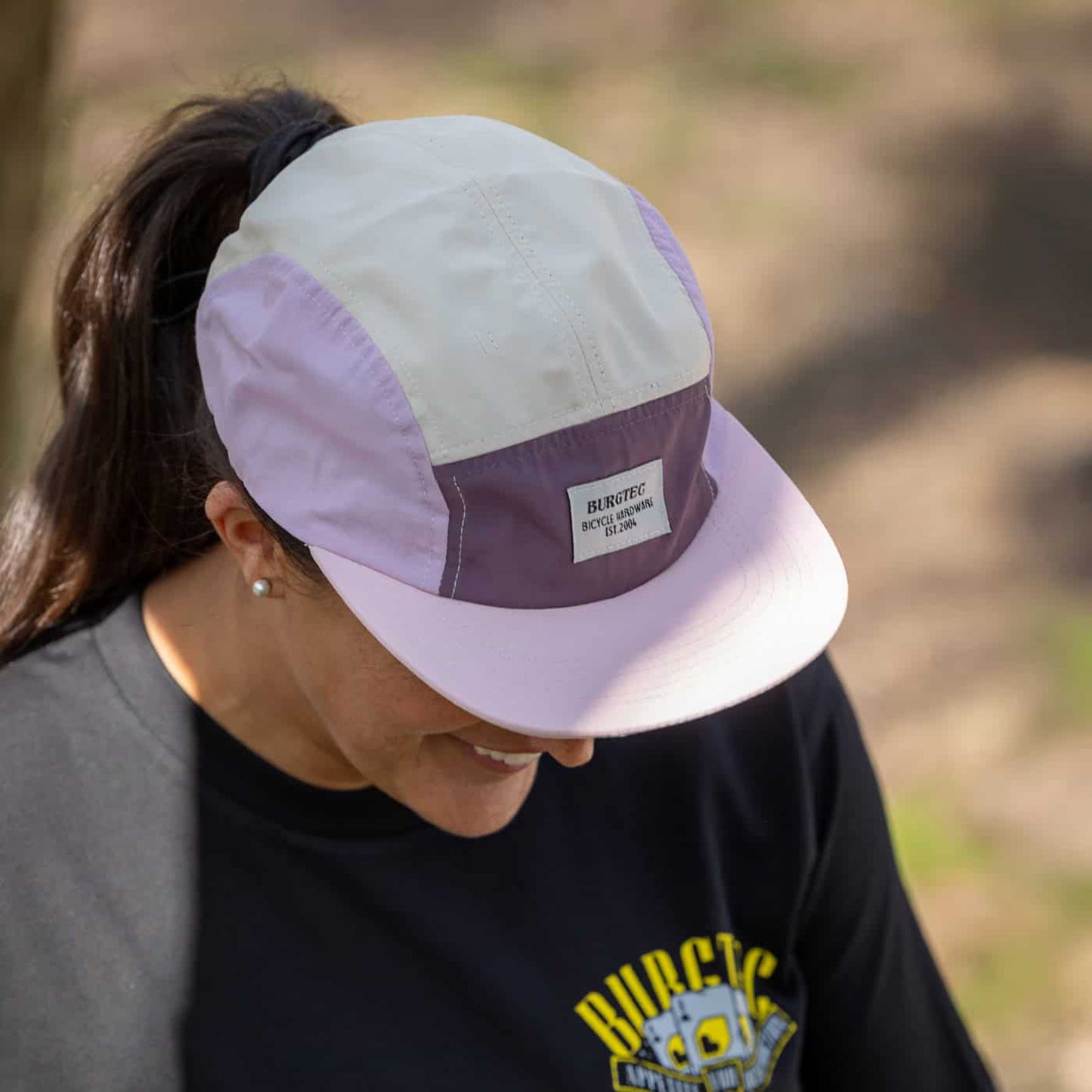 BURGTEC COURIER FIVE PANEL Cap Lemonade vaaleanpunainen