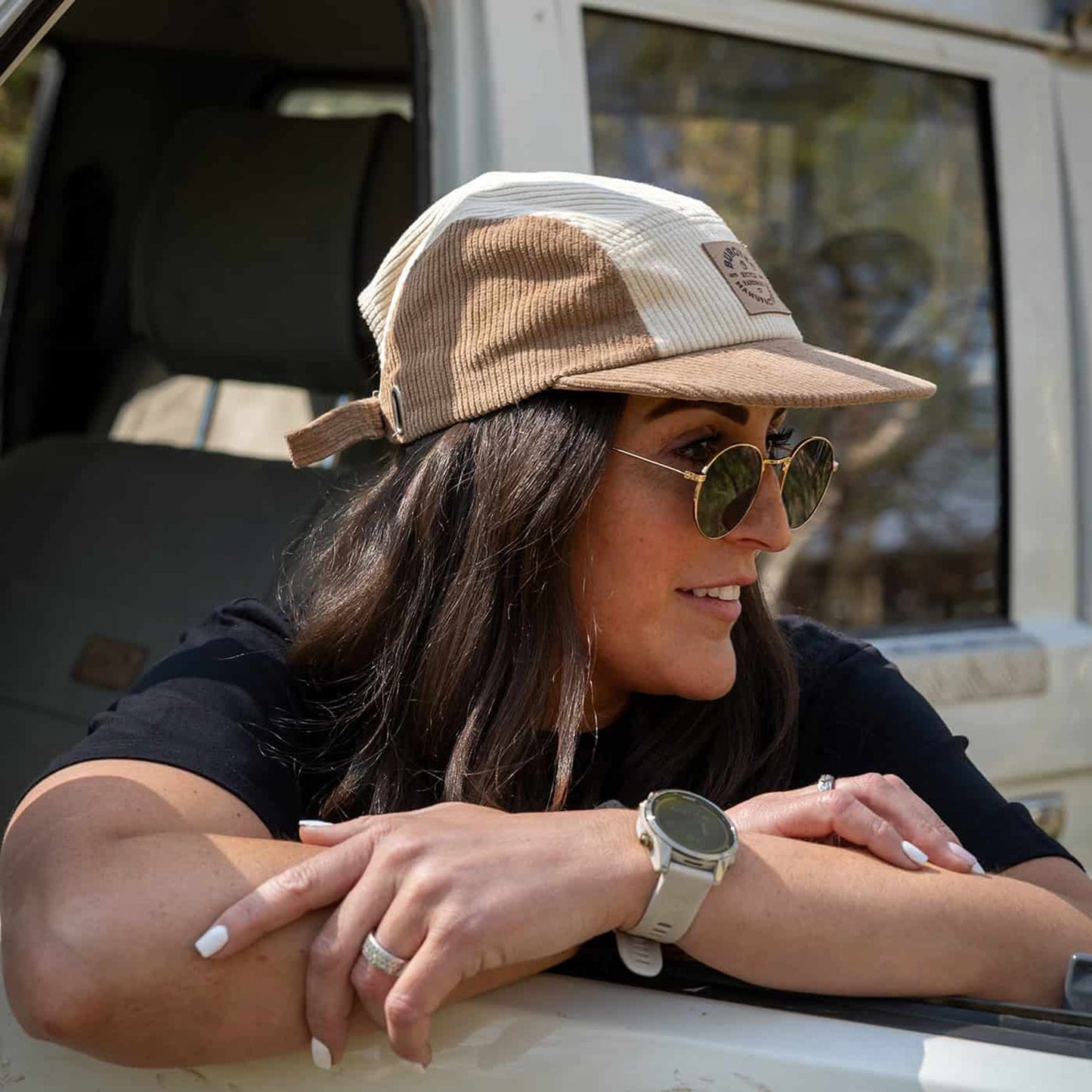 BURGTEC BANDIT BANDIT CORDUROY FIVE PANEL -lippis Beige/ruskea