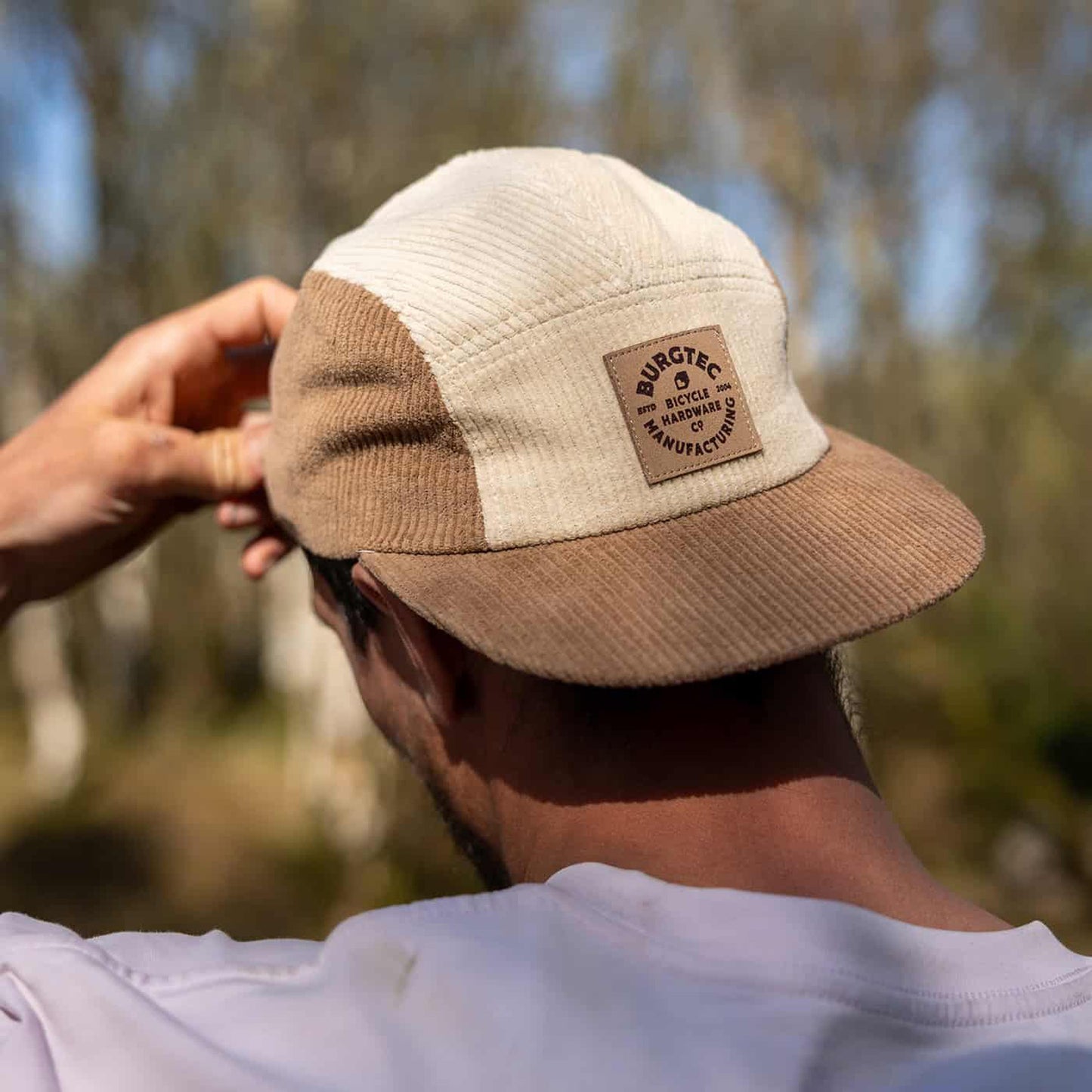 BURGTEC BANDIT BANDIT CORDUROY FIVE PANEL -lippis Beige/ruskea