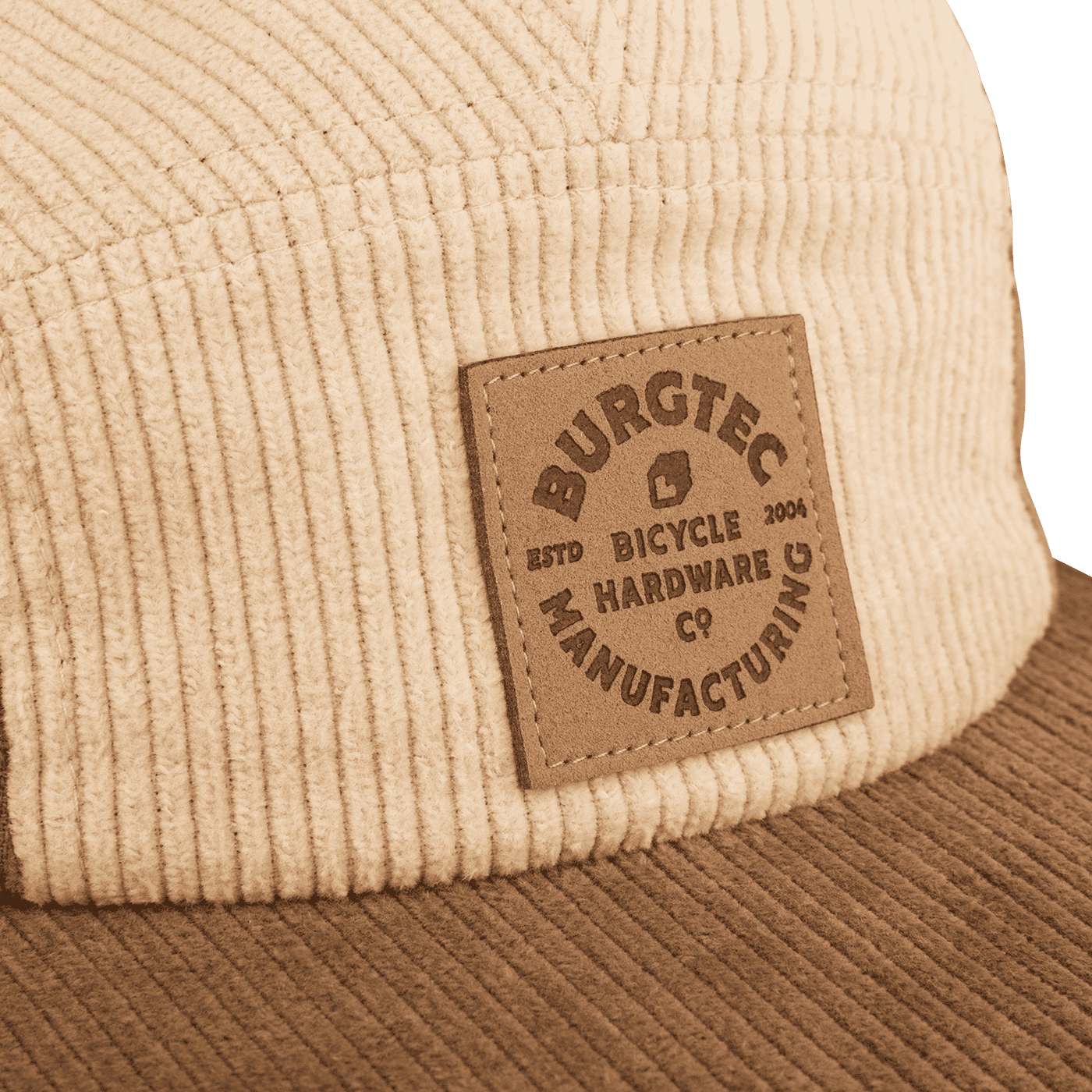 BURGTEC BANDIT BANDIT CORDUROY FIVE PANEL -lippis Beige/ruskea