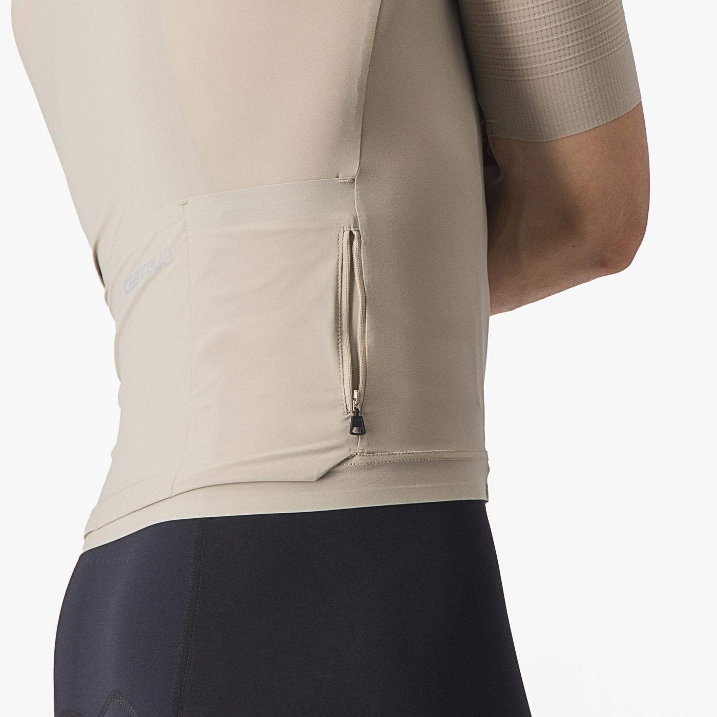 CASTELLI PREMIO lyhythihainen beige trikoo