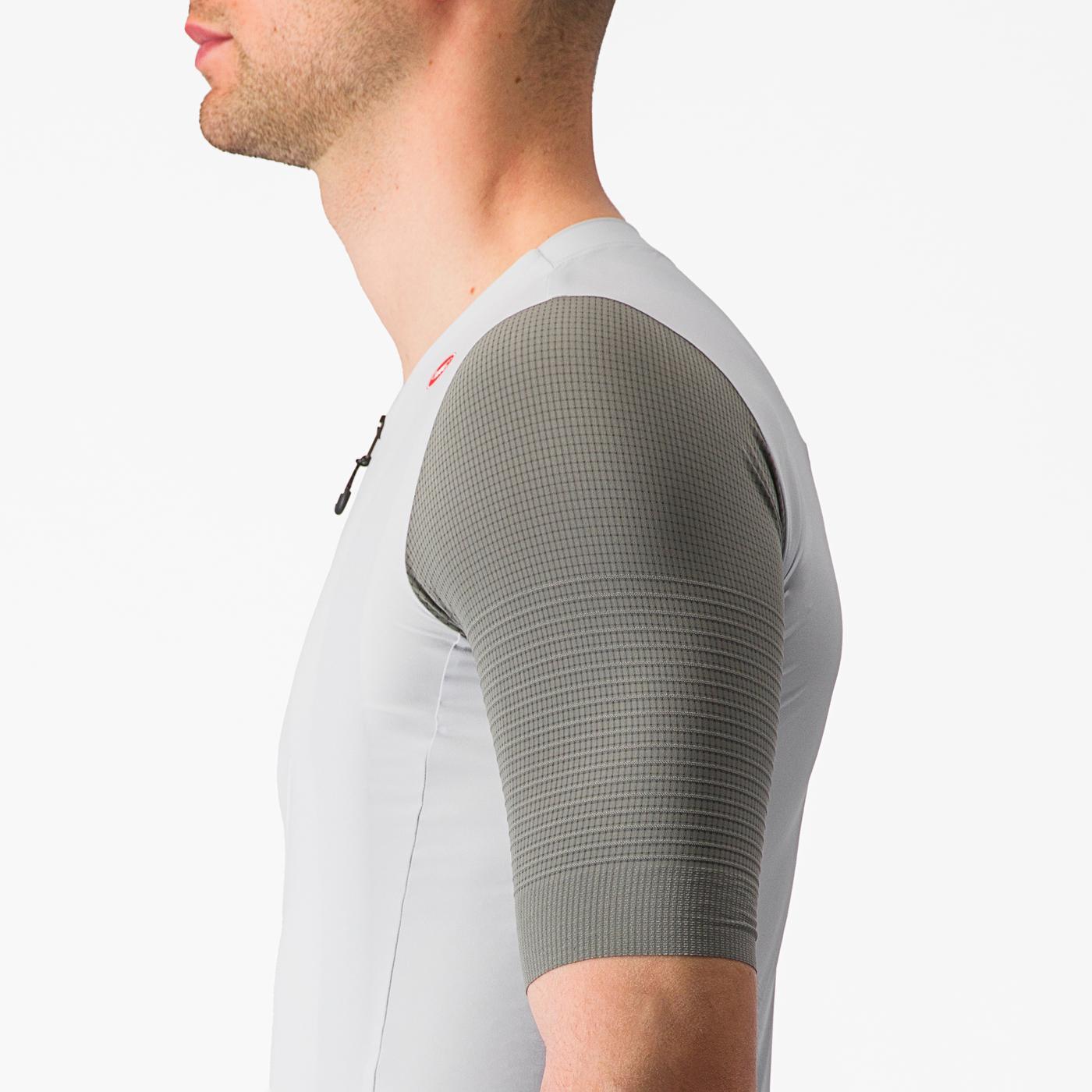 CASTELLI PREMIO lyhythihainen trikoo Valkoinen/harmaa