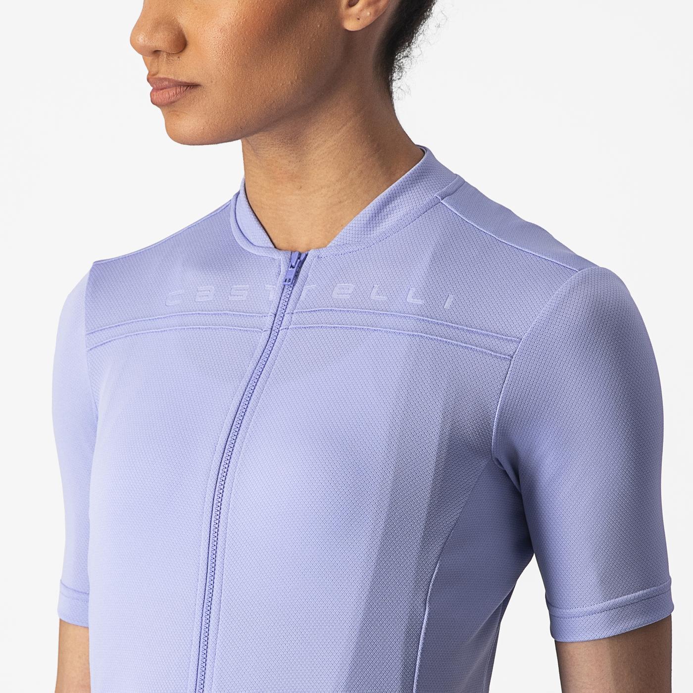 CASTELLI ANIMA 4 Naisten lyhythihainen Jersey Violetti