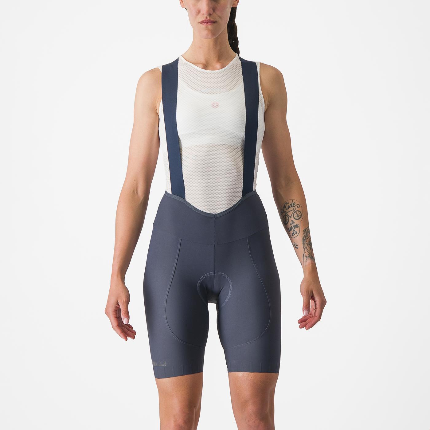 Naisten CASTELLI ESPRESSO W DT Sininen Bib Tight -vyötärötakki